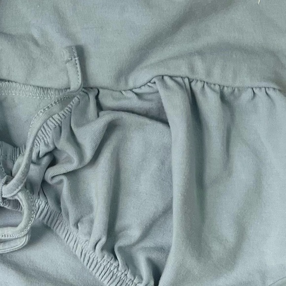 light blue top w/ puff sleeves - Picture 3 of 3